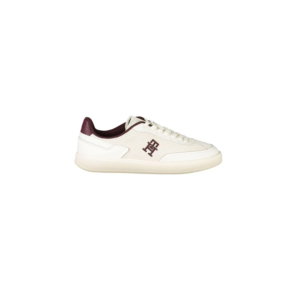 Tommy Hilfiger Women's Beige Sneakers,, Polyester Trainers For Size 5 Uk
