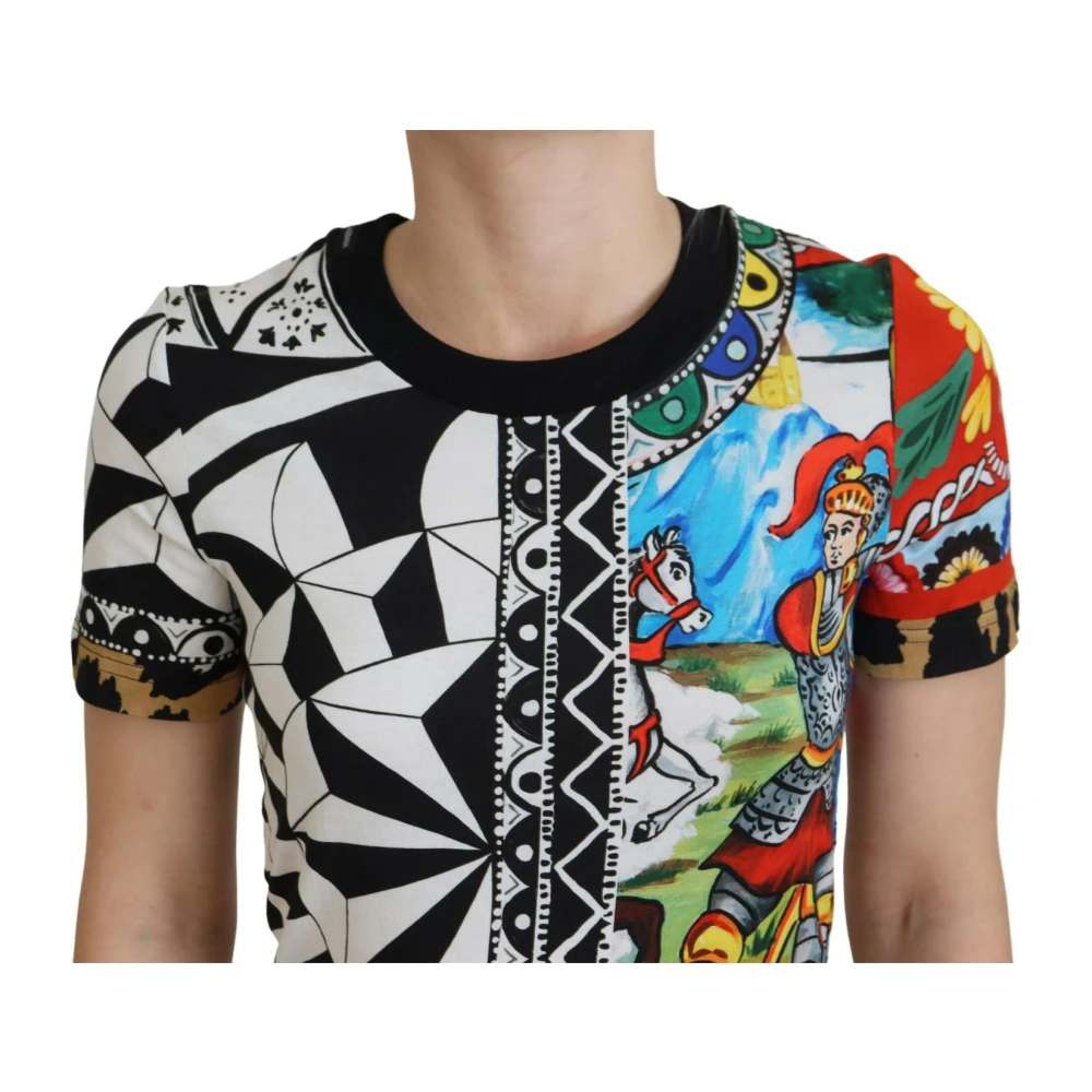 Dolce & Gabbana Multicolor Bedrukt Casual T-Shirt Multicolor Dames