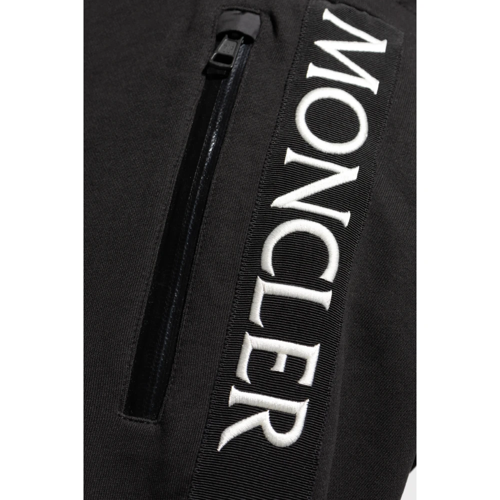 Moncler Sweatpants met logo Black Heren