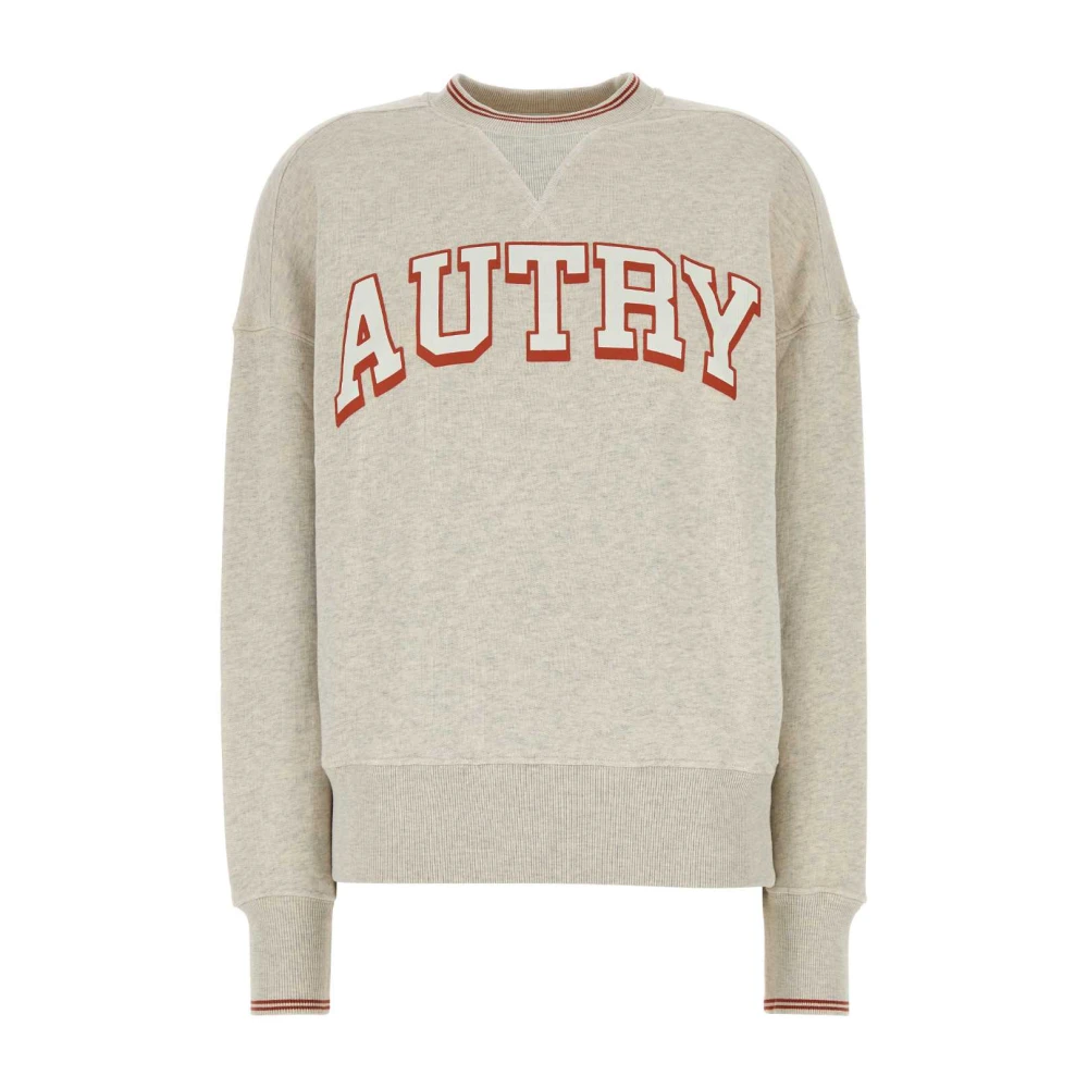 Autry Women's Gray Light Grey Cotton Sweatshirt - Sweatshirts - Xl - Sweatshirts & Hoodies