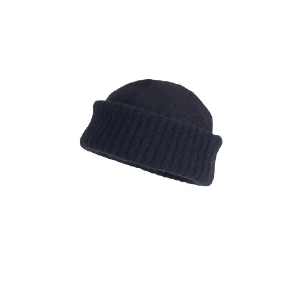 Isabel Benenato Taupe Yak Wol Hoed Model Da13 Black Dames