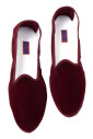 chaussures-unisexes-en-velours-bordeaux-uni