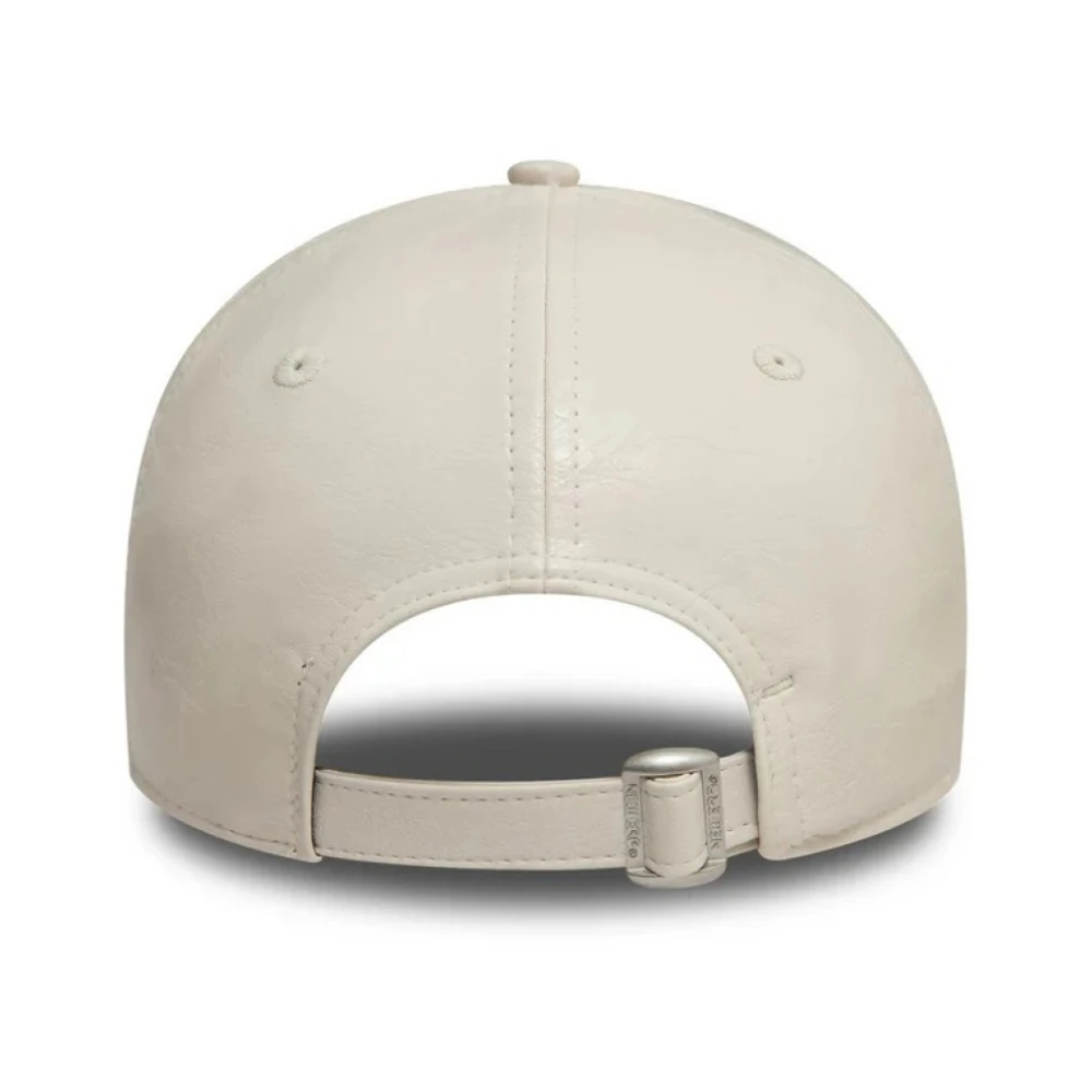 new era Kreukelige PU 9Forty New York Yankees Pet Beige Dames