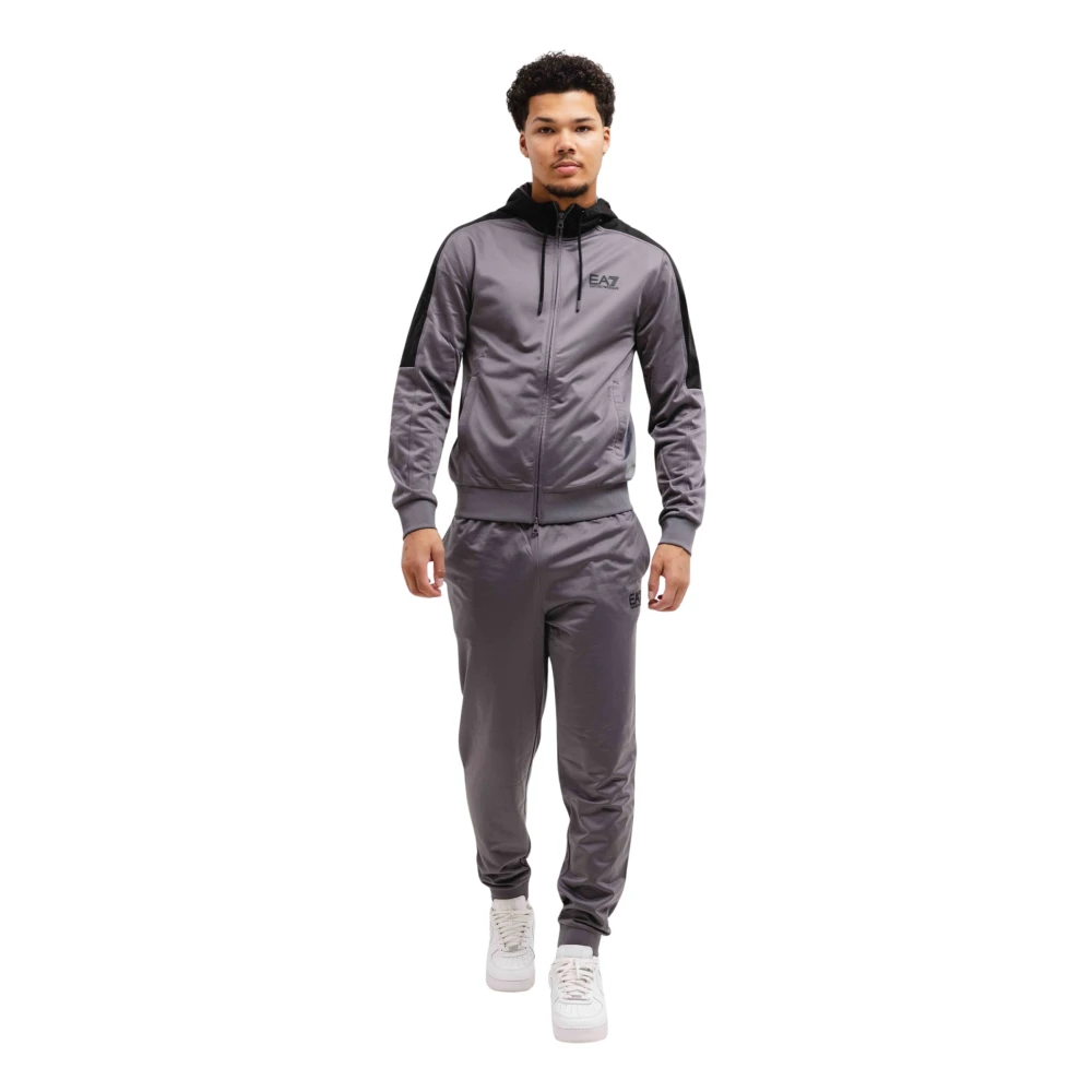 Emporio Armani Grijze Heren Trainingspak Met Capuchon Sportieve Stijl Gray Heren