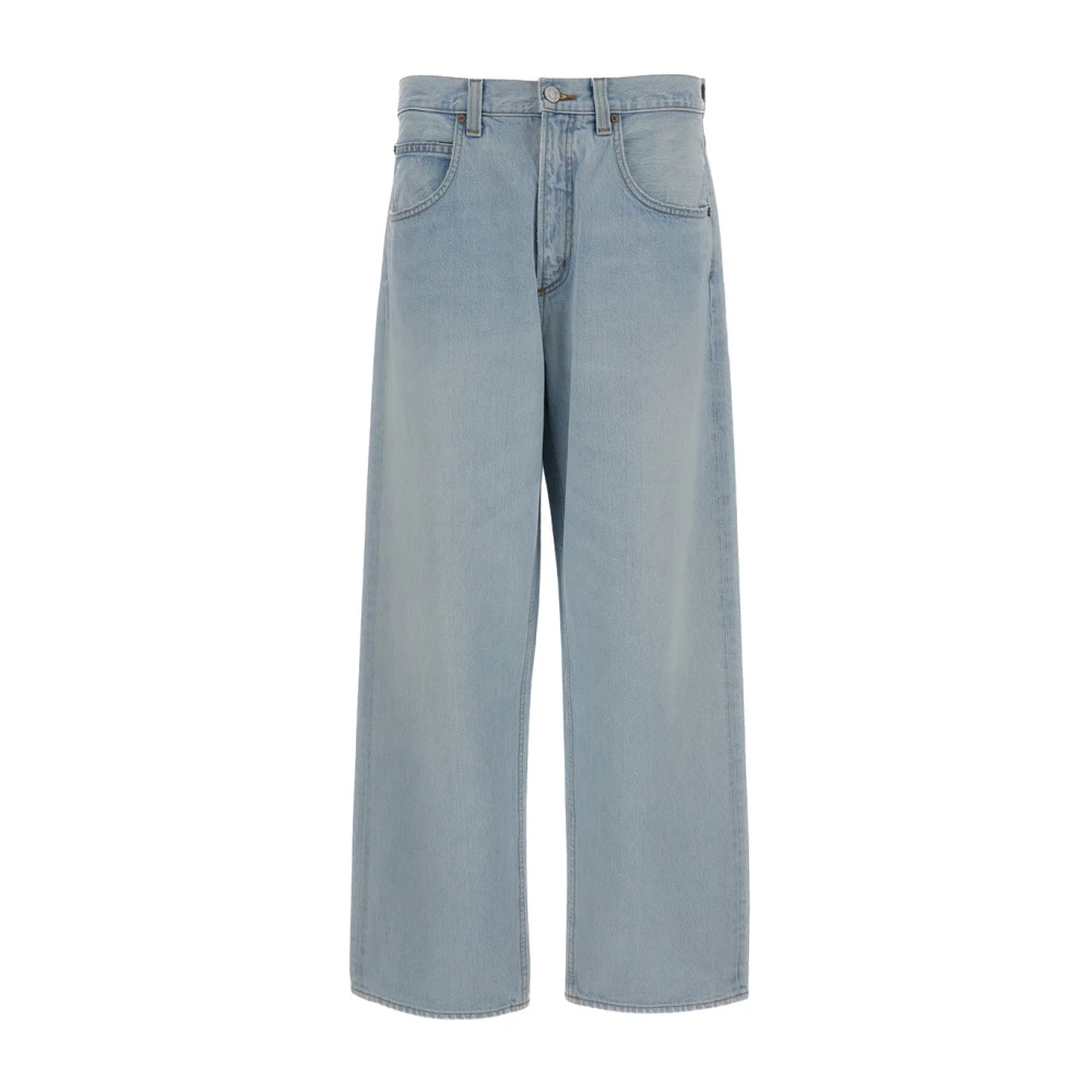 Agolde Blue Wide Jeans, Male, W31, Loose-Fit Jeans