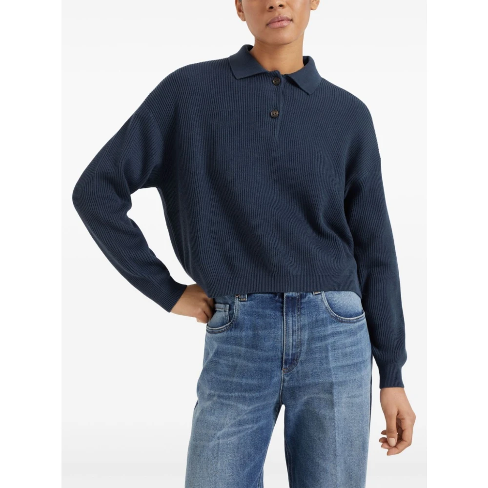 BRUNELLO CUCINELLI Luxe Truien Collectie Blue Dames