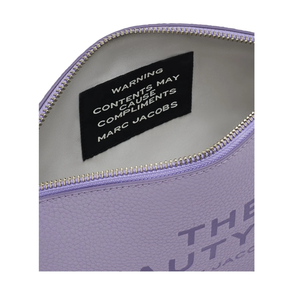 Marc Jacobs Lila Leren Baeury Tas Clutch Purple Dames