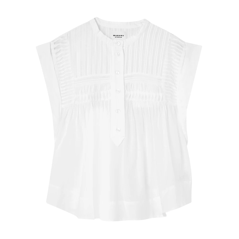 Isabel Marant Vit Spetsdetalj Topp White, Dam