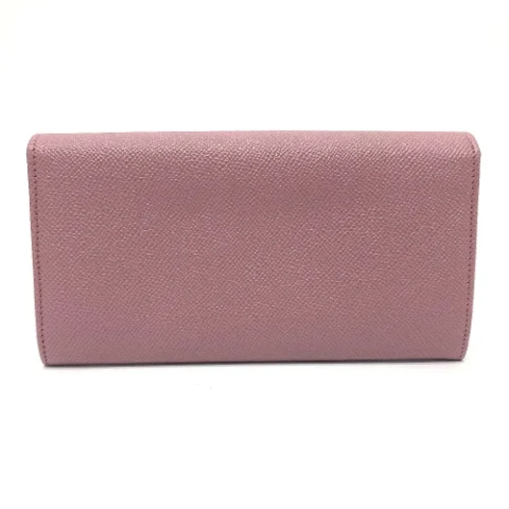 Bvlgari Vintage Pre-owned Leather wallets Pink Dames