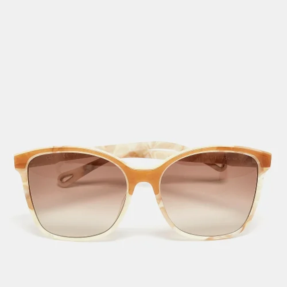 Chloé Pre-owned Acetate sunglasses Brown Dames