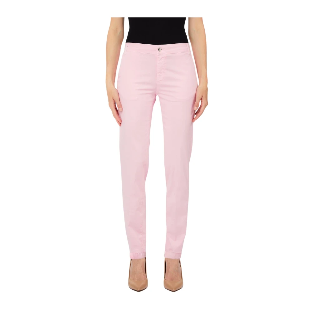Liu Jo Women's Pink Slim-Fit Trousers - Slim-Fit Trousers - W28 - Trousers