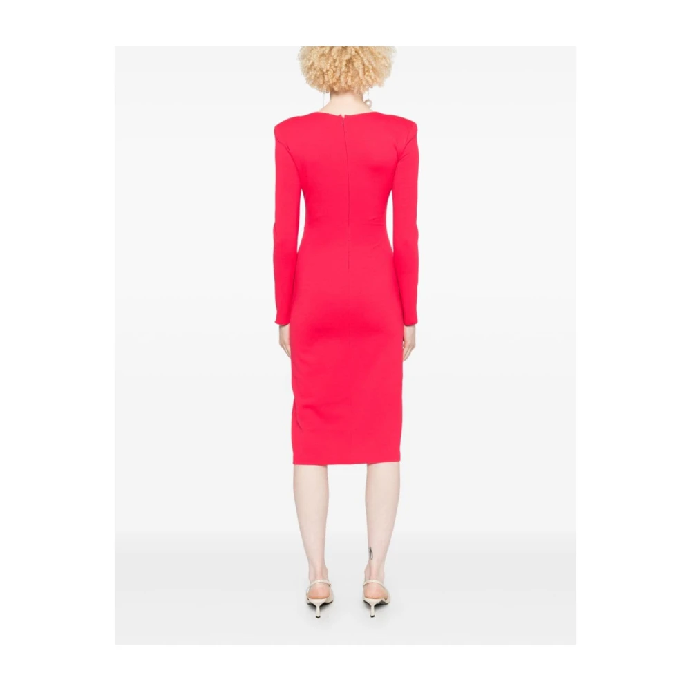 Emporio Armani Framboosroze Jersey Jurk Pink Dames