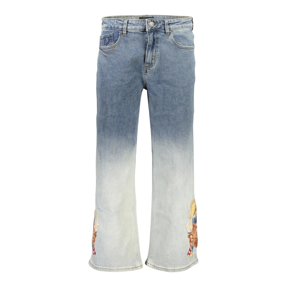 Desigual , Wide Jeans, Female, Blue, S, Coco Jeans