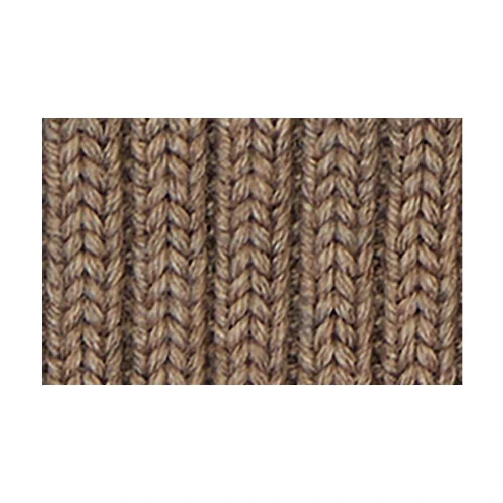 Gallo Gebreide muts van wol zijde kasjmier Beige Unisex