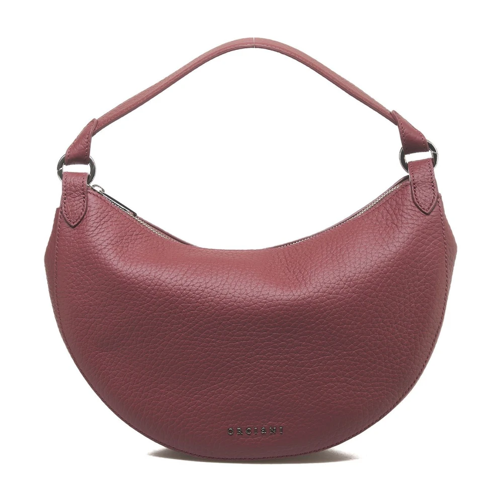 Orciani Rode leren schoudertas Moon Red Dames