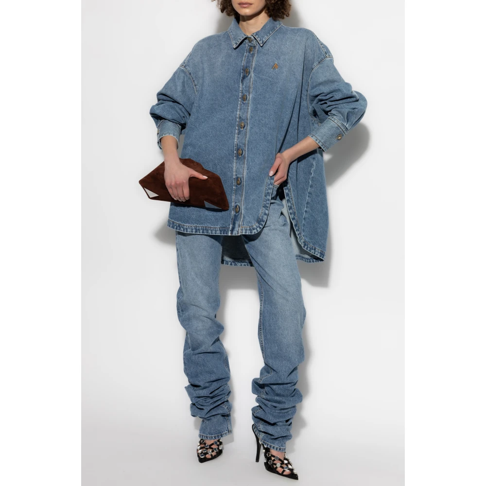 The Attico Denim overhemd Blue Dames