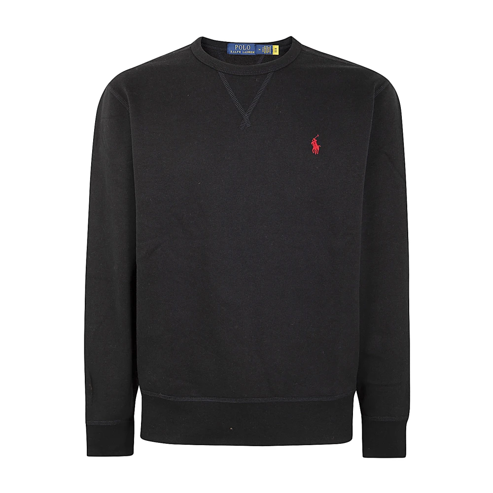 Polo Ralph Lauren Zwarte Gebreide Sweater met Ronde Hals Black Heren