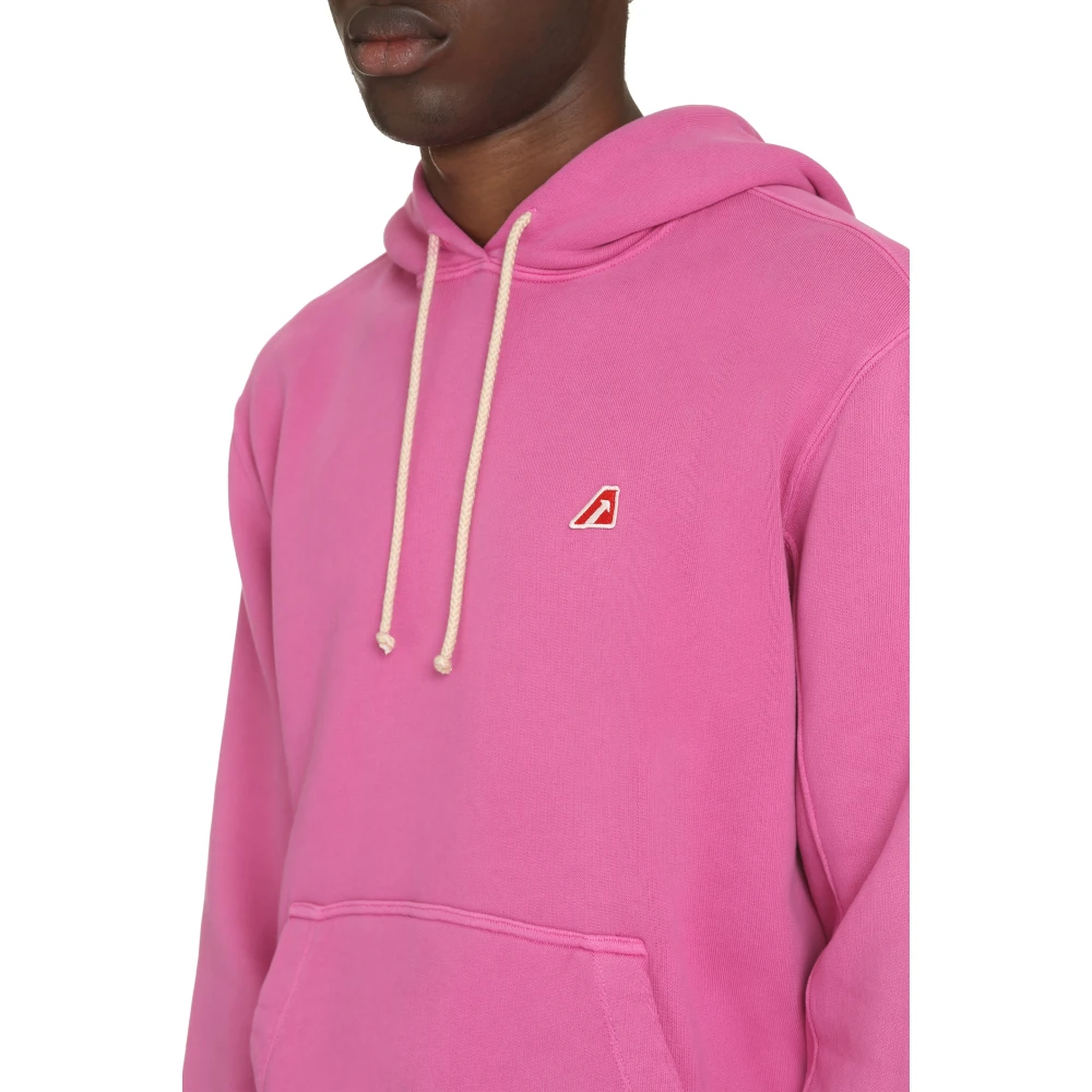 Autry Hooded Sweatshirt Pink Heren