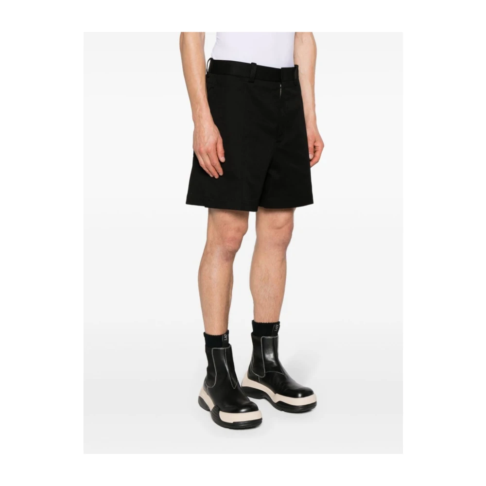 Jil Sander Zwarte Shorts voor Heren Black Heren