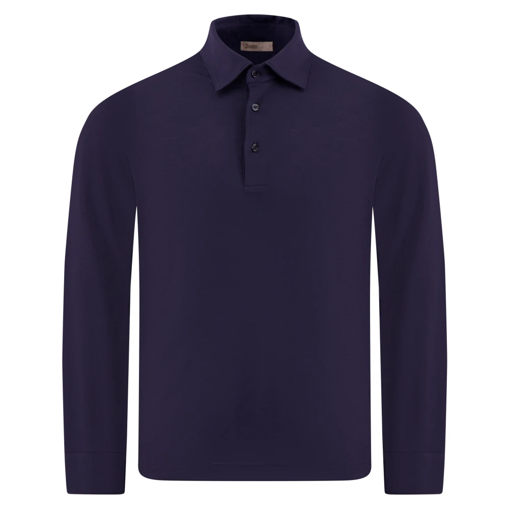 Herno - Tops > Polo Shirts - Blue - Herno - Modalova