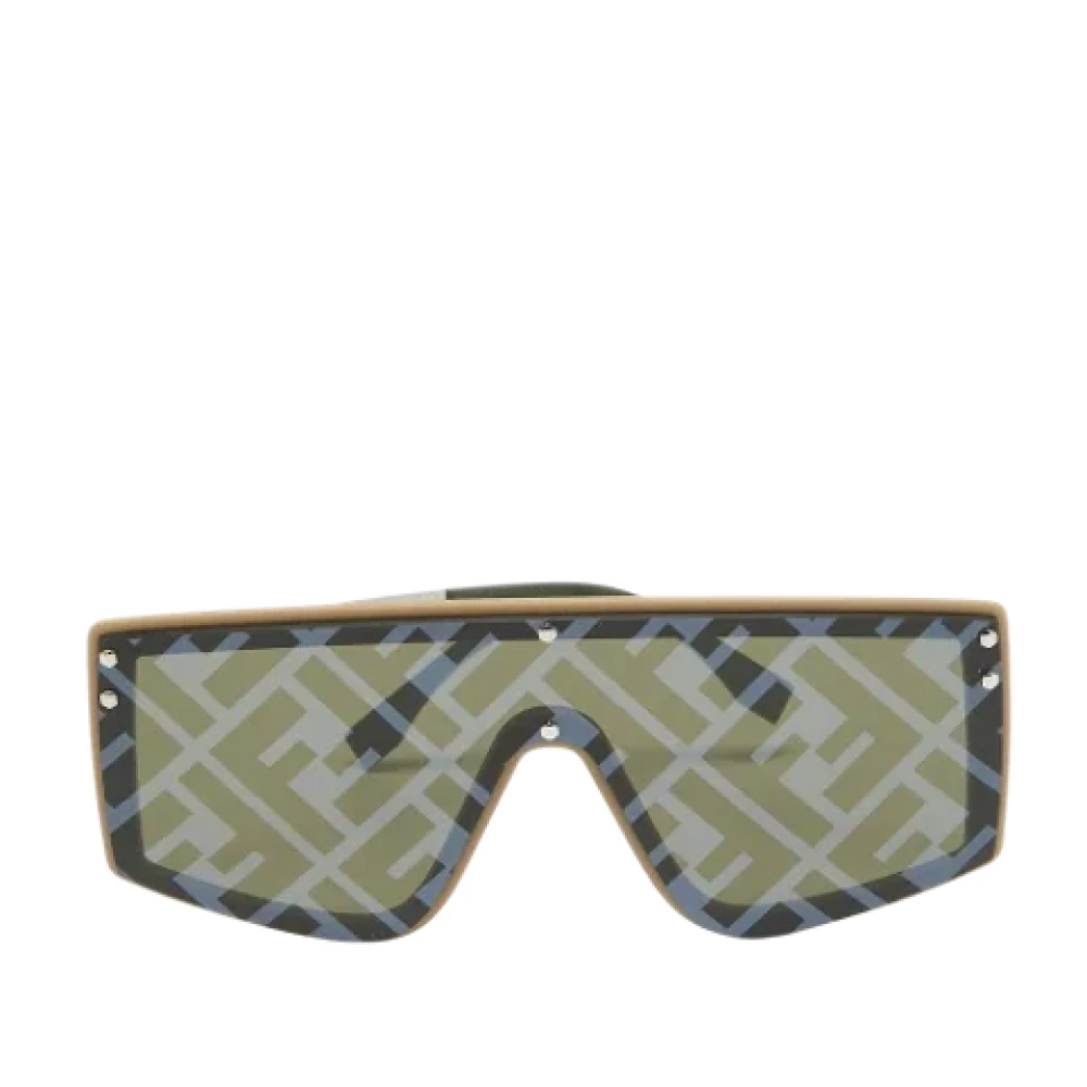 Fendi Vintage Pre-owned Acetate sunglasses Green Heren