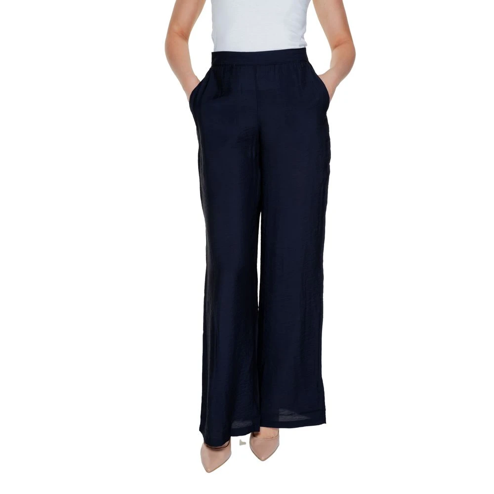 Vero Moda Zwarte Viscose Jeans & Broek Black Dames