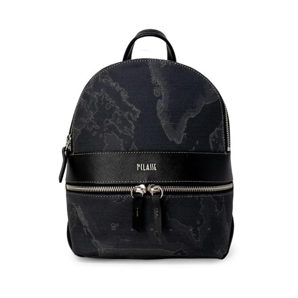 Alviero Martini 1a Classe Zwarte leren rugzak voor dames Herfst Winter Black Dames