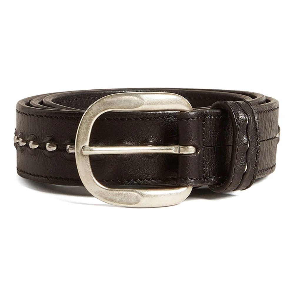 Golden Goose Studded Leren Riem Black Dames