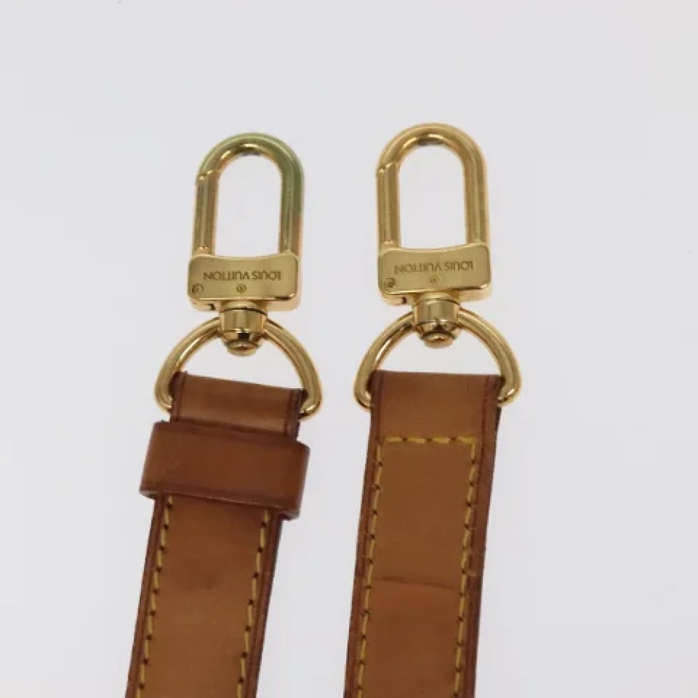 Louis Vuitton Vintage Pre-owned Leather home-office Beige Dames