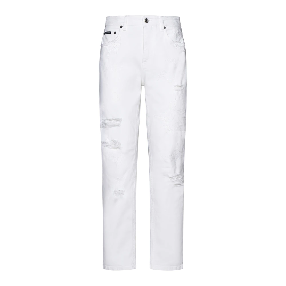 Dolce & Gabbana Klassieke 5-Pocket Jeans White Dames