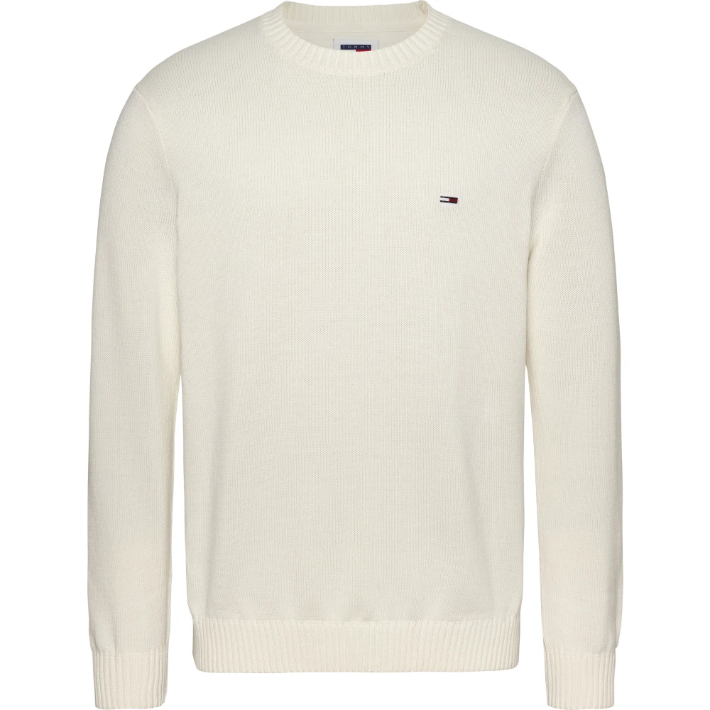 Tommy Hilfiger Witte Sweatshirt met Lange Mouwen Geborduurd Logo White