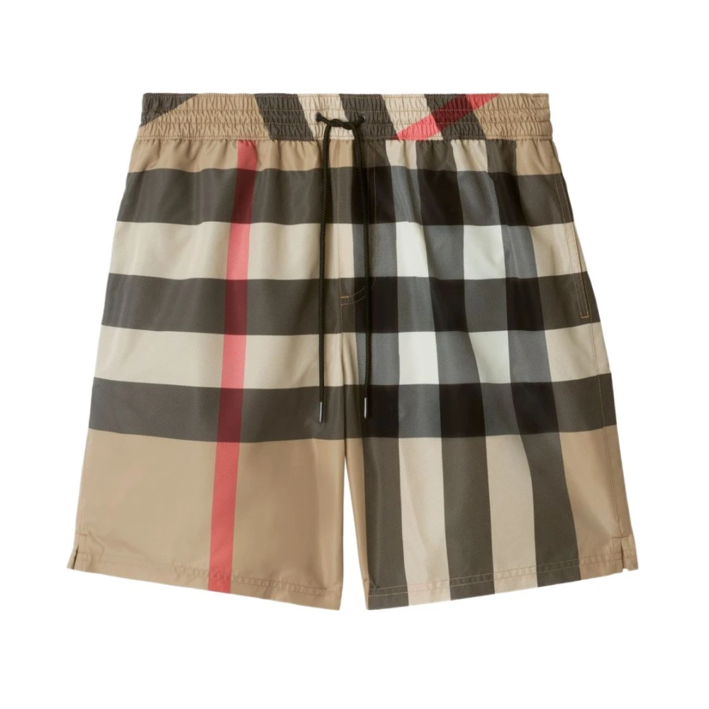 Burberry Men's Multicolor Check Sea Boxer - Beachwear - 3XL - Swimwear