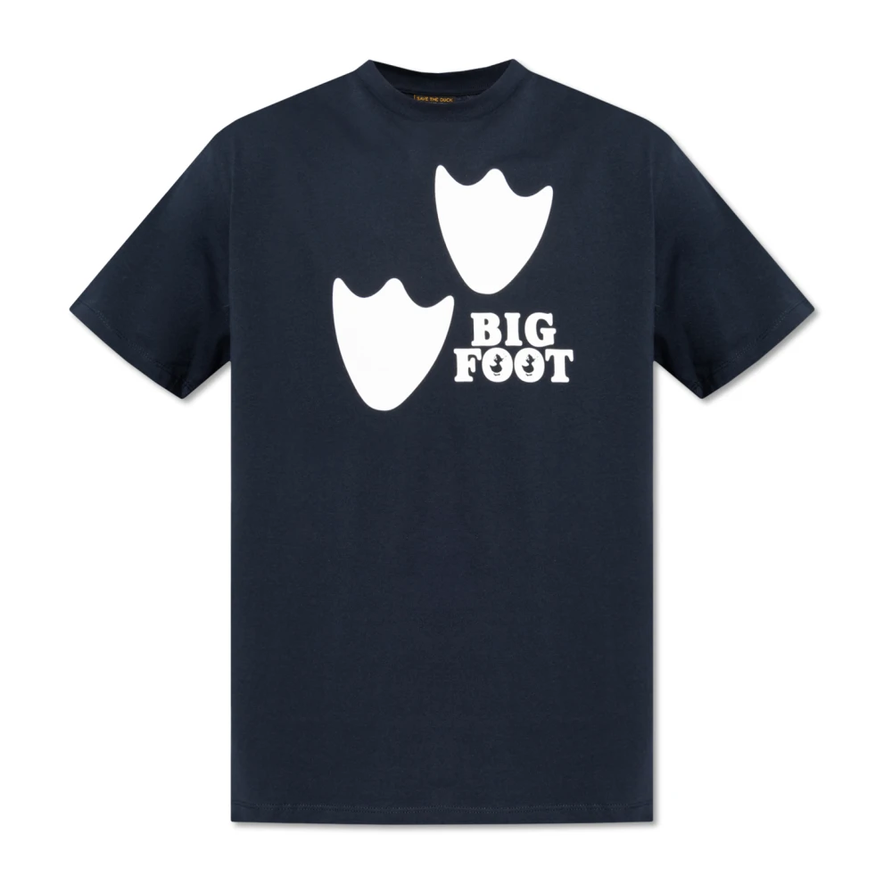 Save The Duck Bedrukt T-shirt Blue Heren