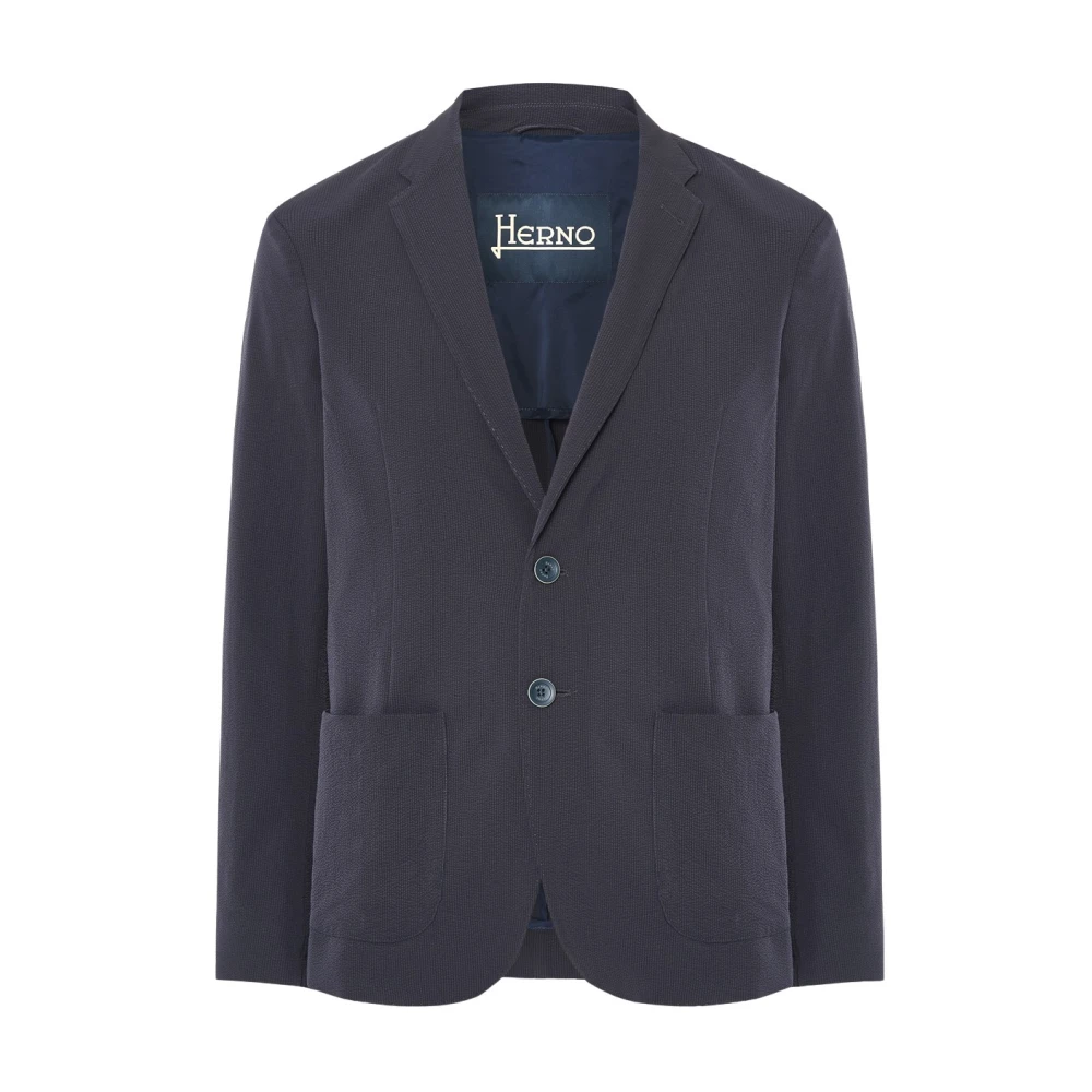Herno - Jackets > Blazers - Blue - Herno - Modalova