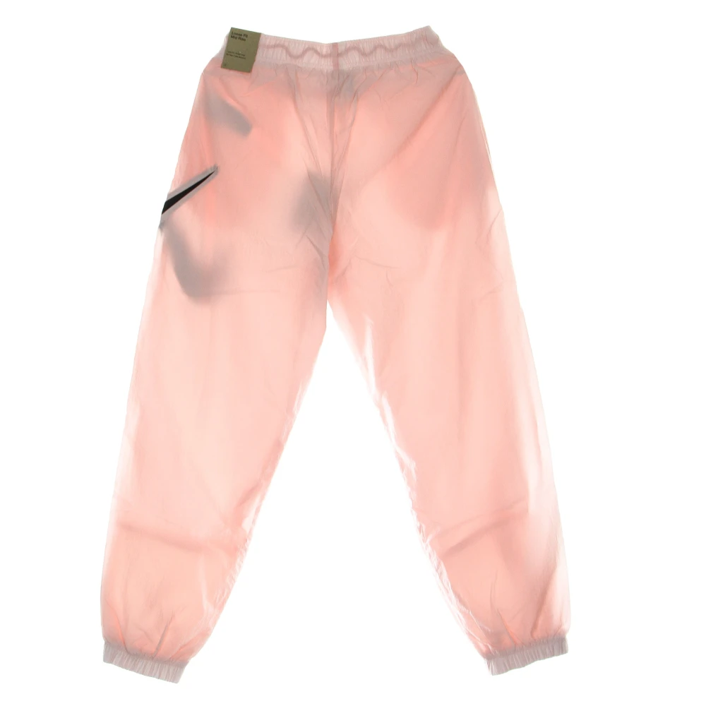 Nike Essentiële Geweven Broek in Atmosfeer Zwart Pink Dames