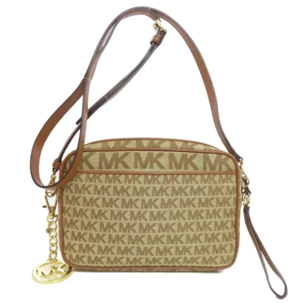 Michael Kors Pre-owned Canvas shoulder-bags Brown Dames