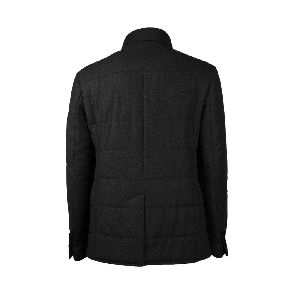Made in Italia Elegante wollen en kasjmierjas met afneembare vest Black Heren