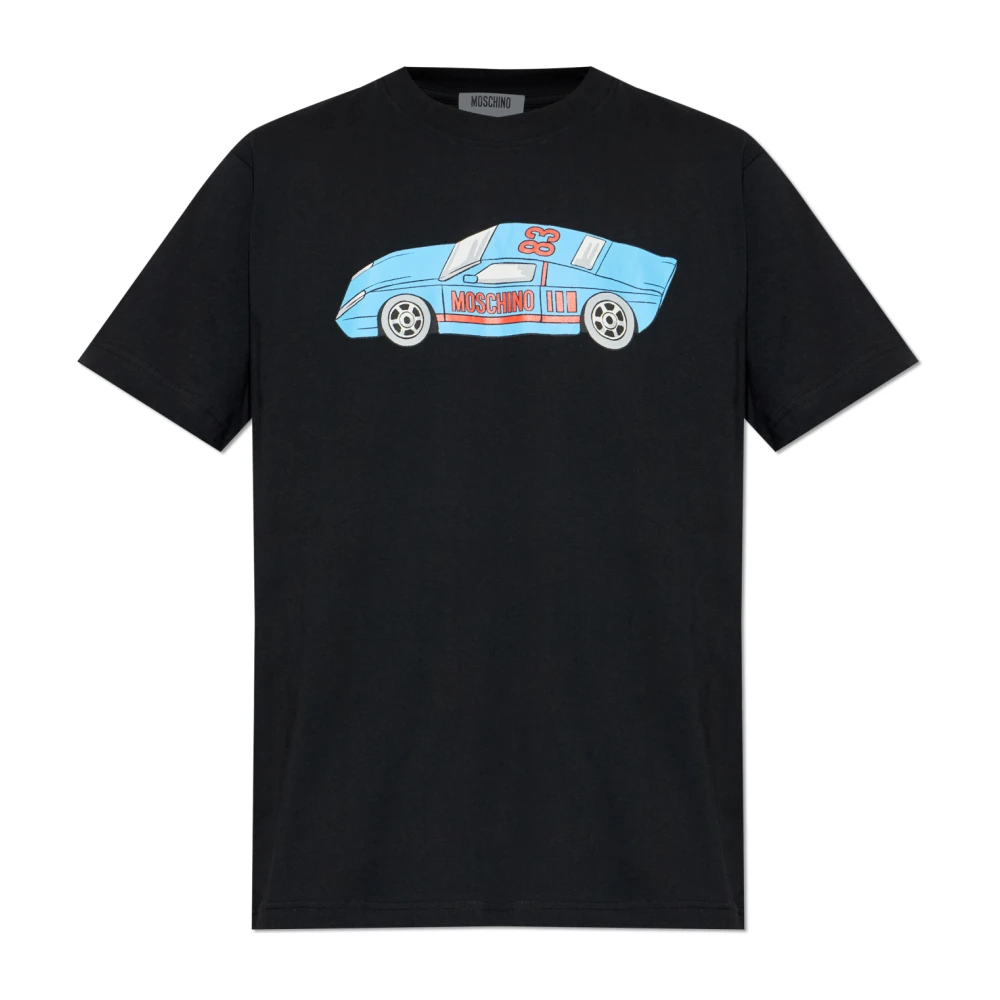 Moschino Men's Black T-Shirts, Xl, Printed T-Shirt