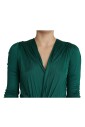 robe-midi-en-viscose-vert-coupe-ajustee