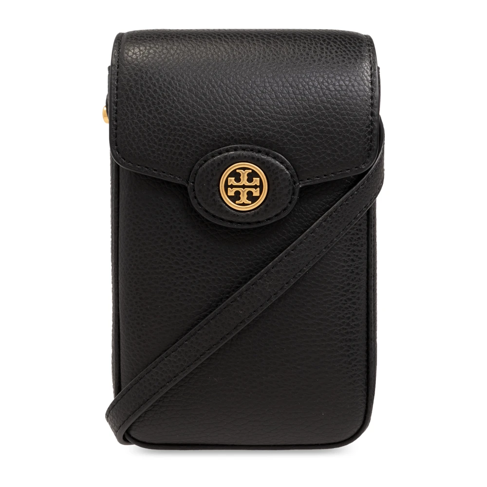 TORY BURCH Robinson telefoontasje met band Black Dames