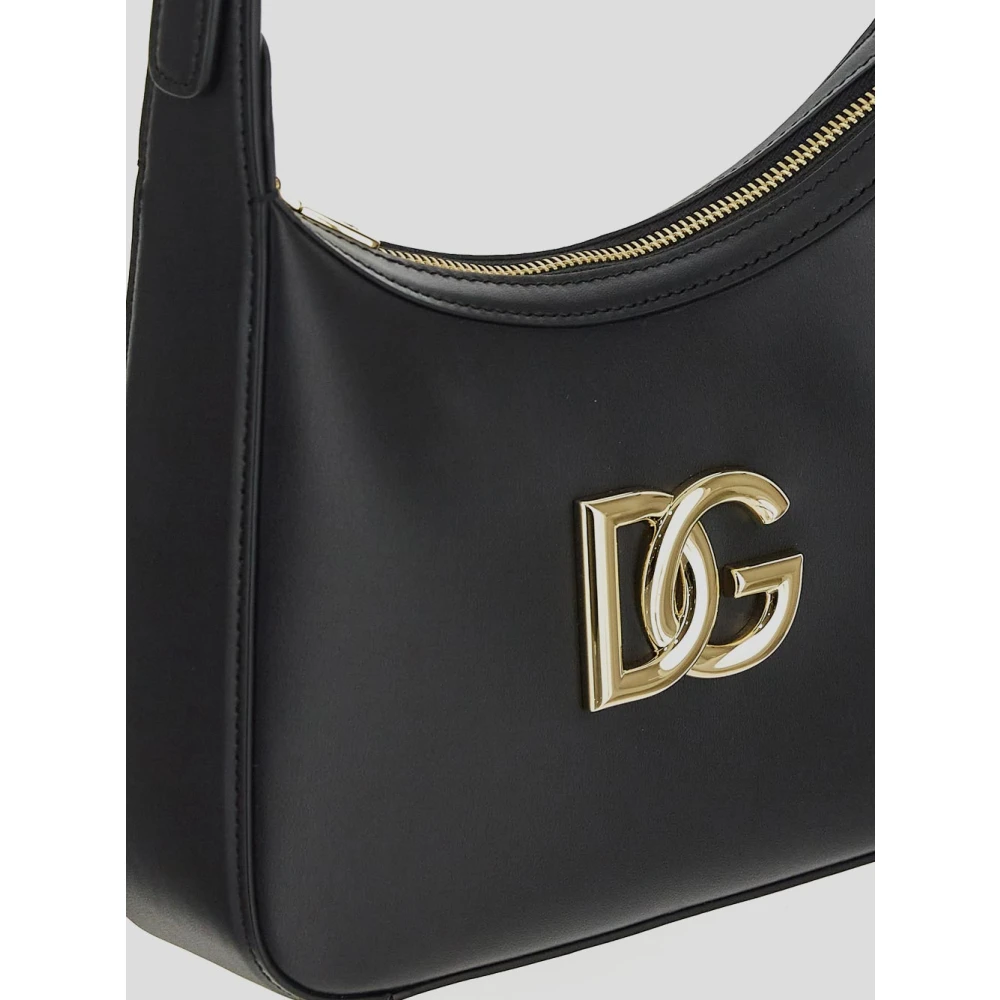 Dolce & Gabbana Leren Schoudertas Black Dames