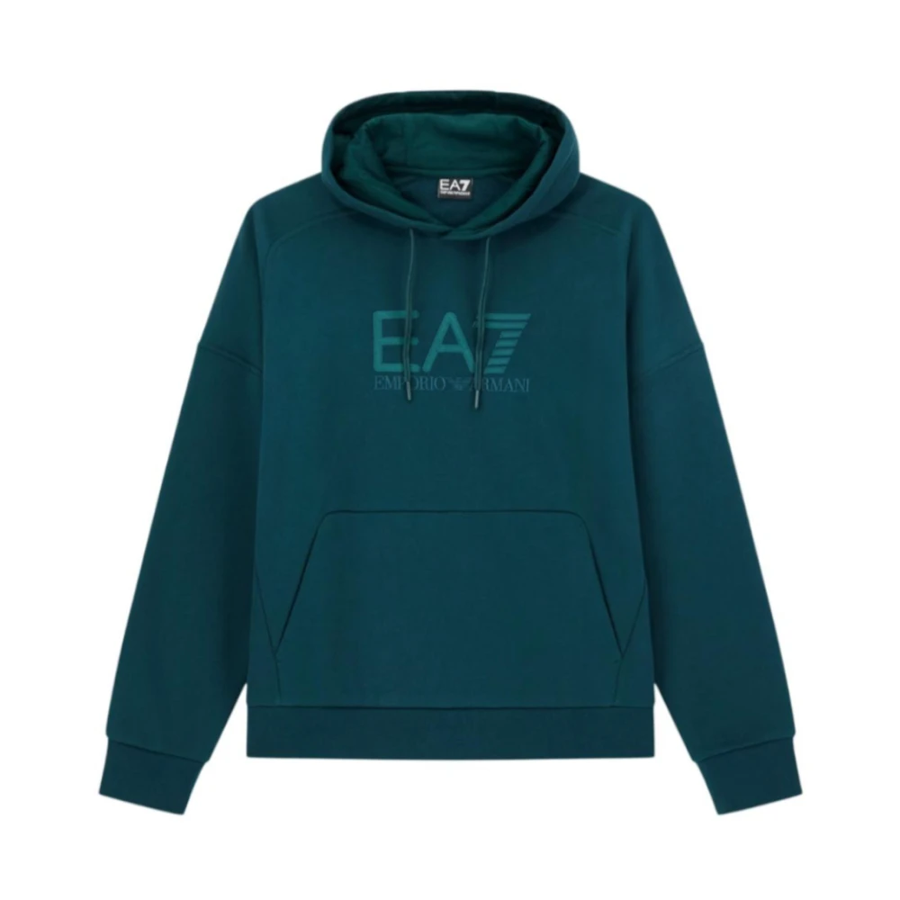 Emporio Armani Ea7 Homme Vert Sweatshirts Et Sweats À Capuche, Taille: S Sweat À Capuche