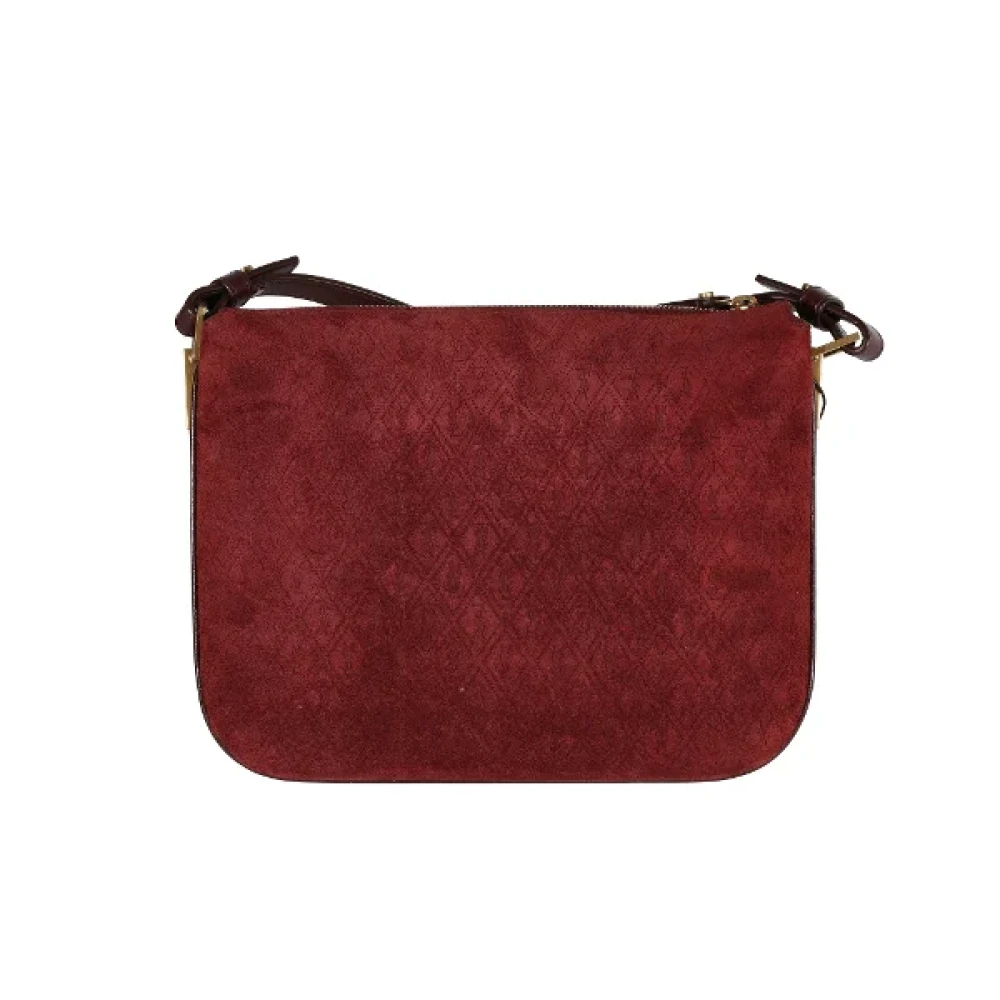 Yves Saint Laurent Vintage Pre-owned Suede shoulder-bags Red Dames
