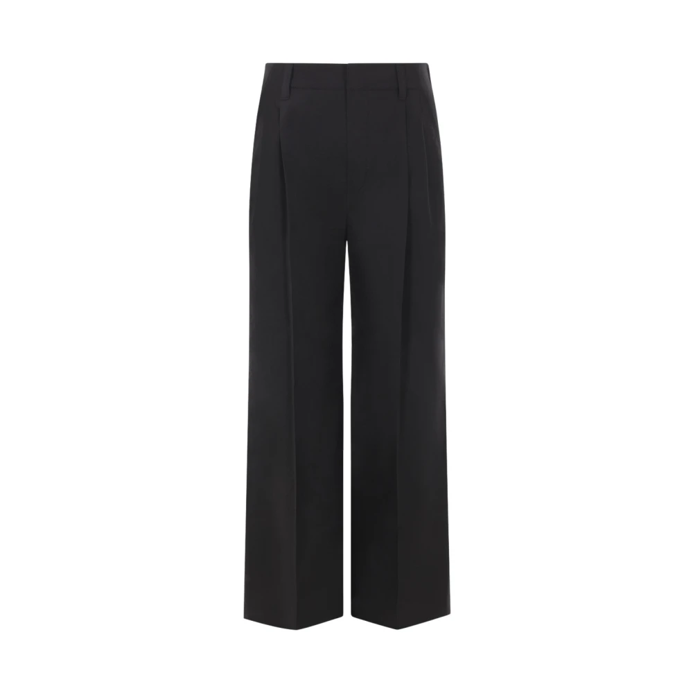 BRUNELLO CUCINELLI Zwarte Wijde Pijp Broek Black Dames