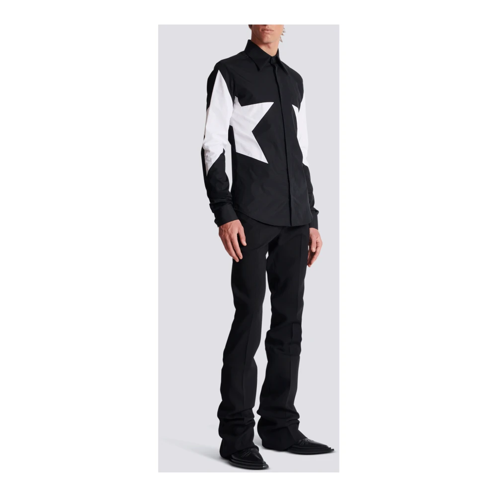 Balmain Sterrenshirt Black Heren