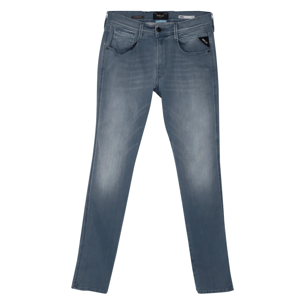 Replay Stijlvolle jeans voor mannen Gray Heren