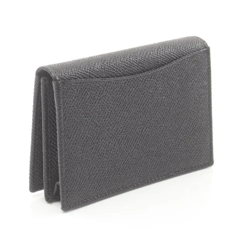 Bvlgari Vintage Pre-owned Leather wallets Black Dames