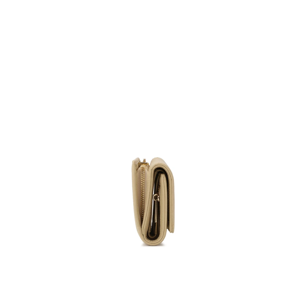 Kazar Compacte beige portemonnee met reliëfpatroon Beige Dames