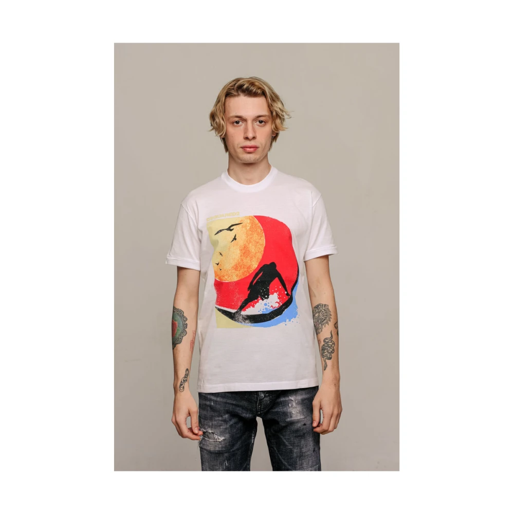 Dsquared2 T-Shirts White Heren
