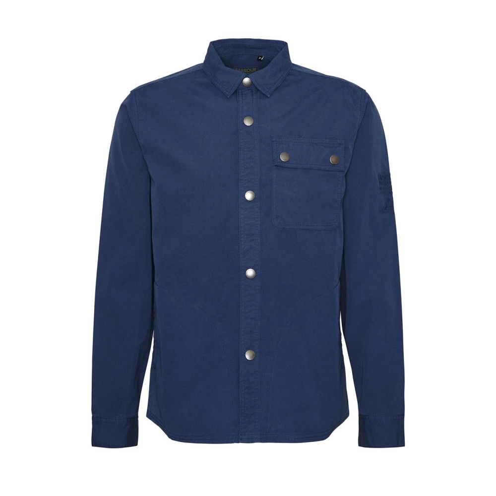 Barbour Circuit Overshirt Blue Heren